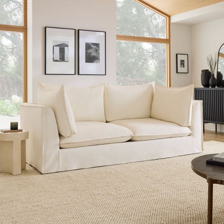 bleeker cream sofa