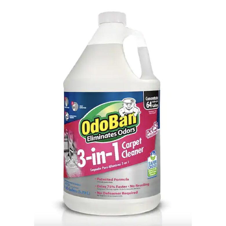 1 Gal. 3-in-1 Carpet Cleaner, Concentrated Carpet Cleaning Solution, EPA Safer Choice Certified, Fragrance Free