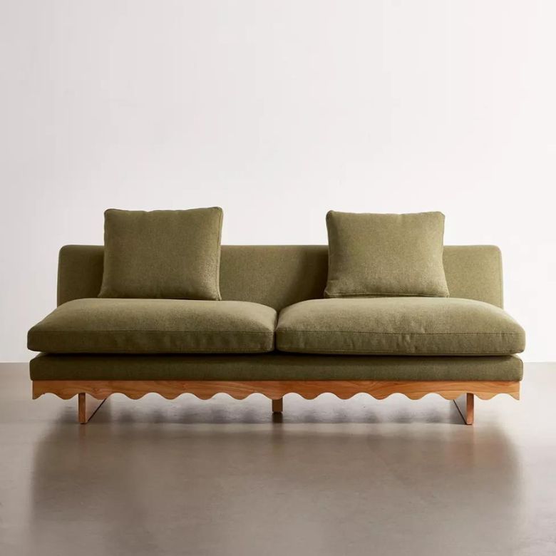 green sofa