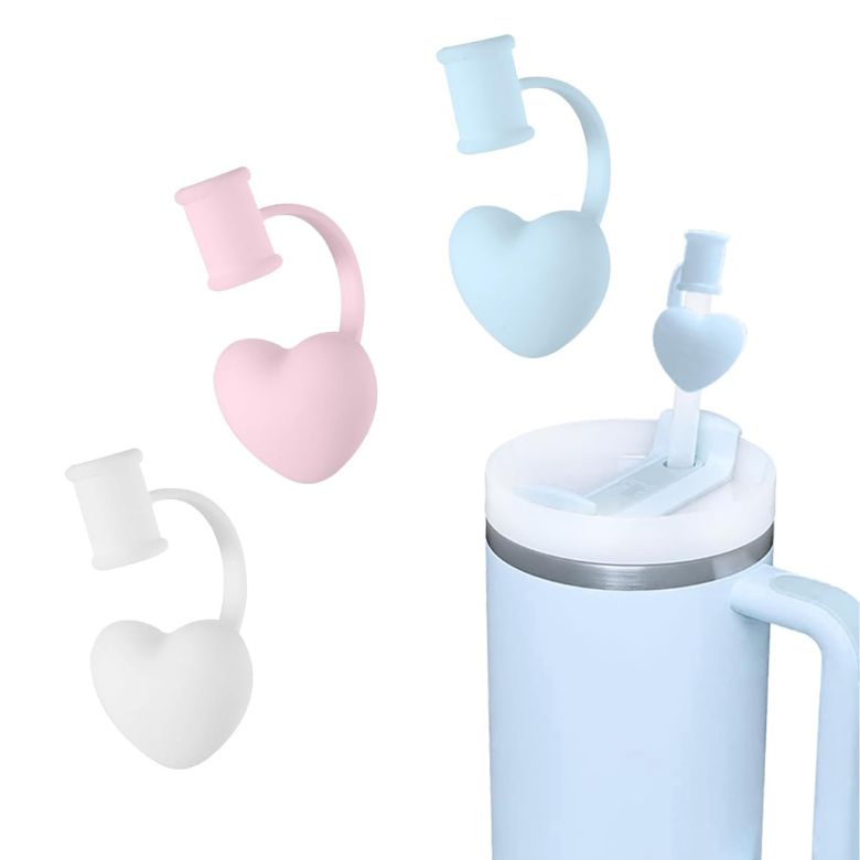 Stanley cup heart straw covers