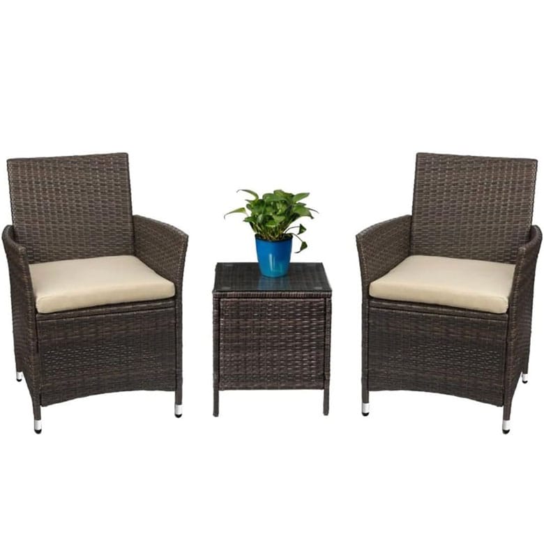 wicker patio set
