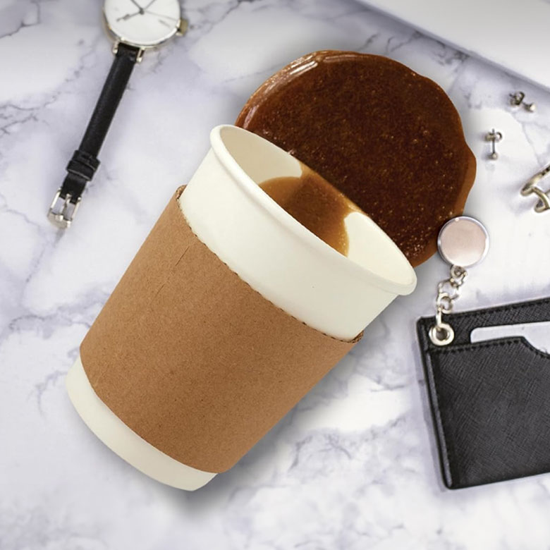 spilled coffee prank gag gift