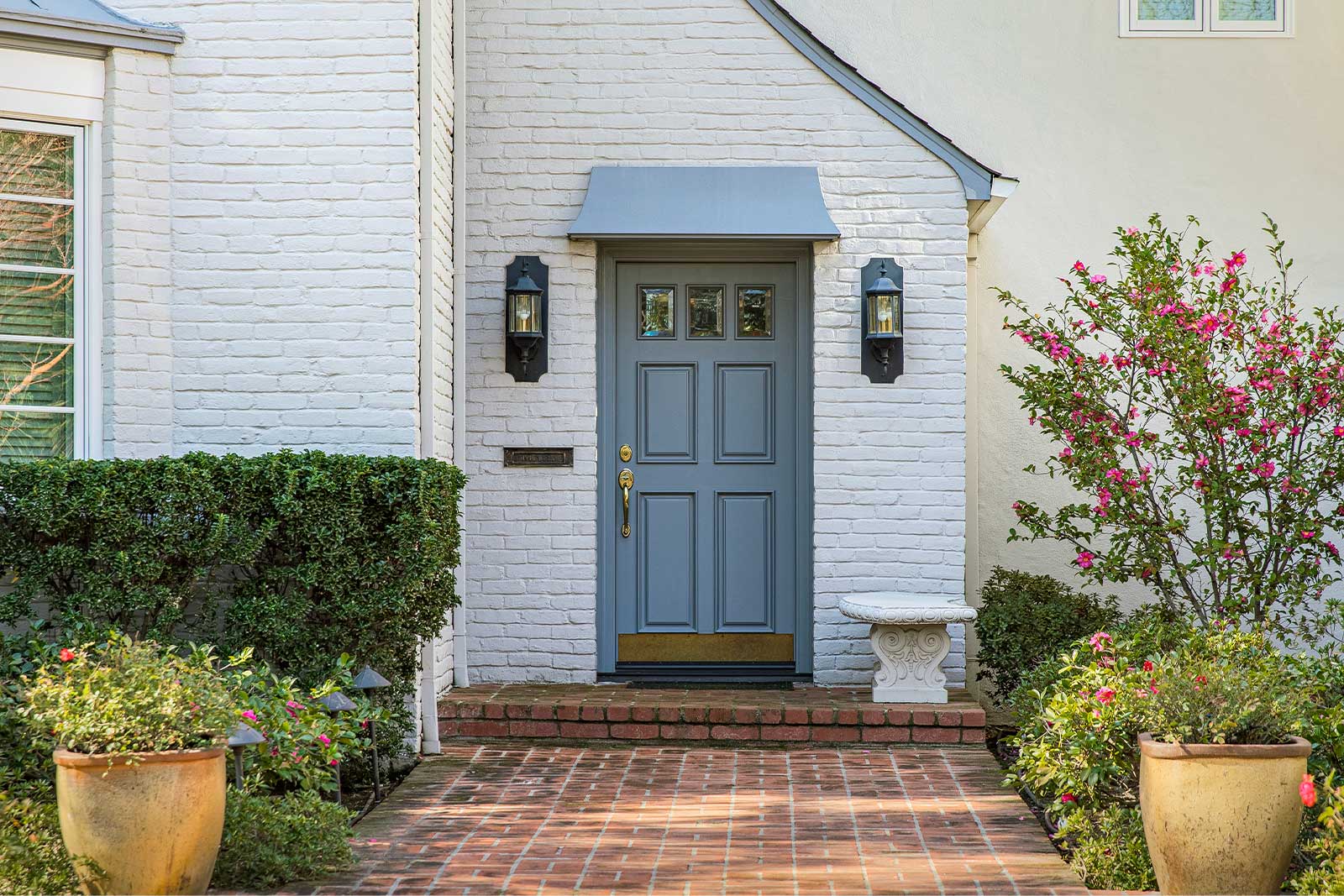 pretty painted front door