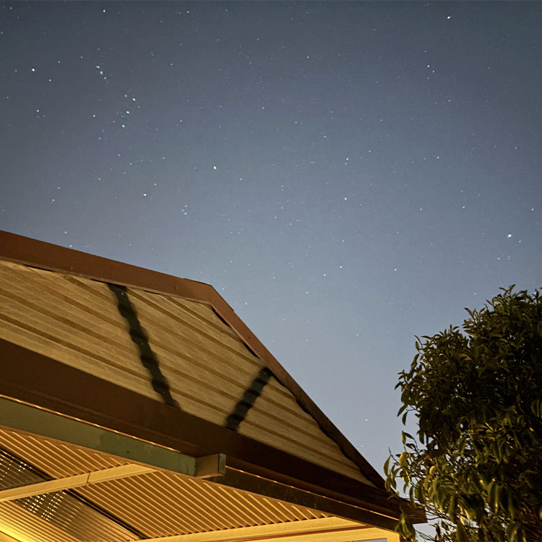 constellations in the yard