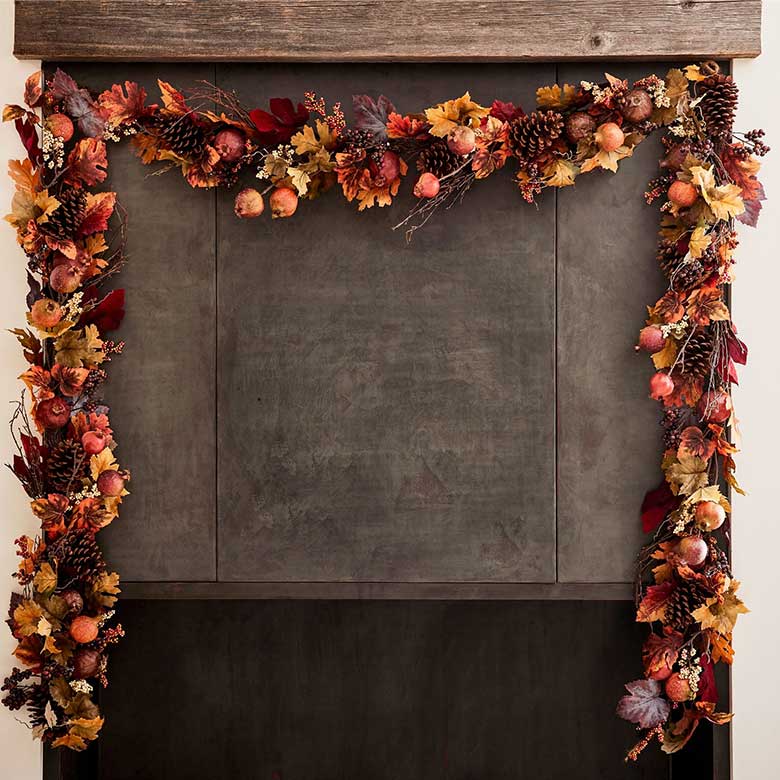 fall pinecone garland
