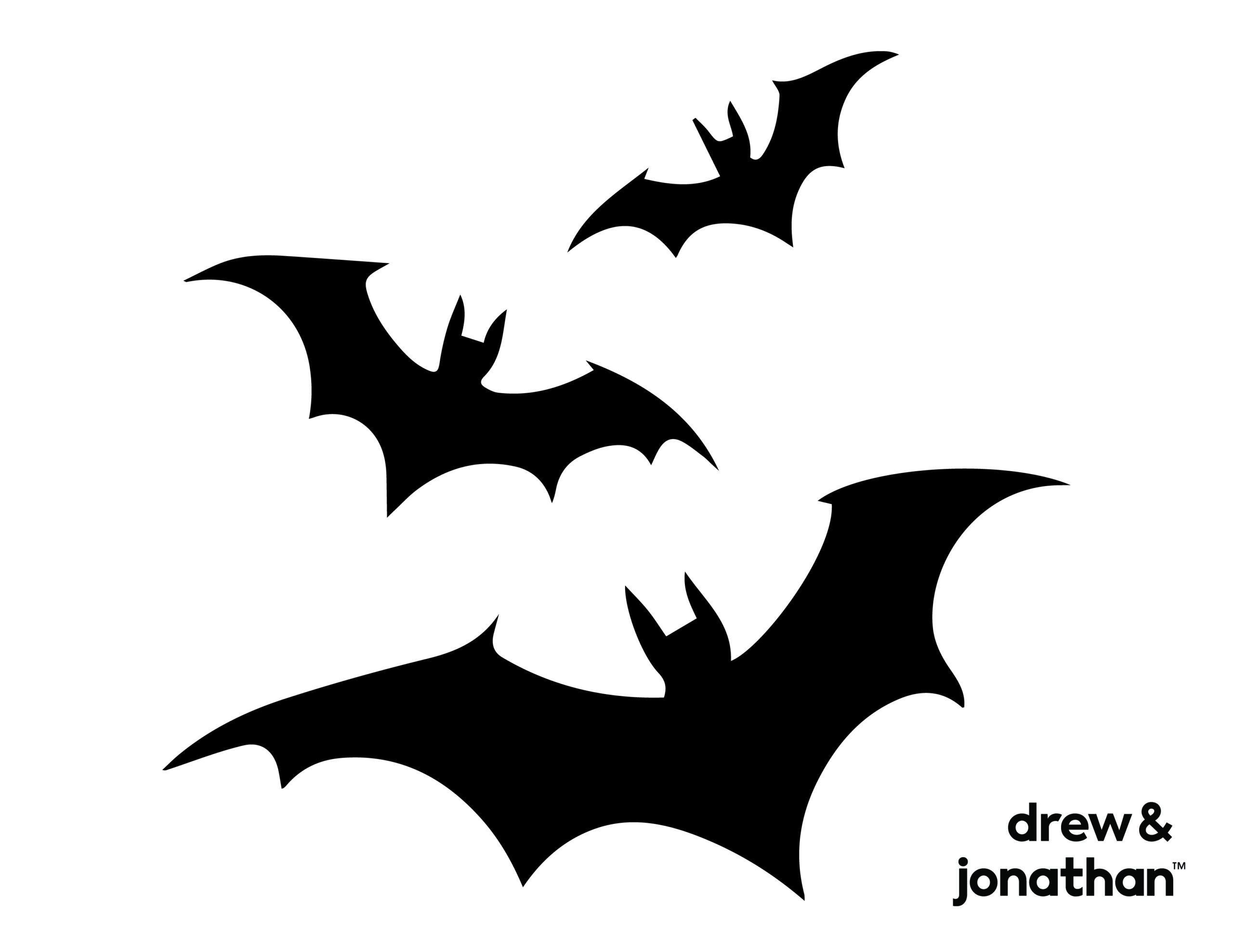 bat pumpkin stencil