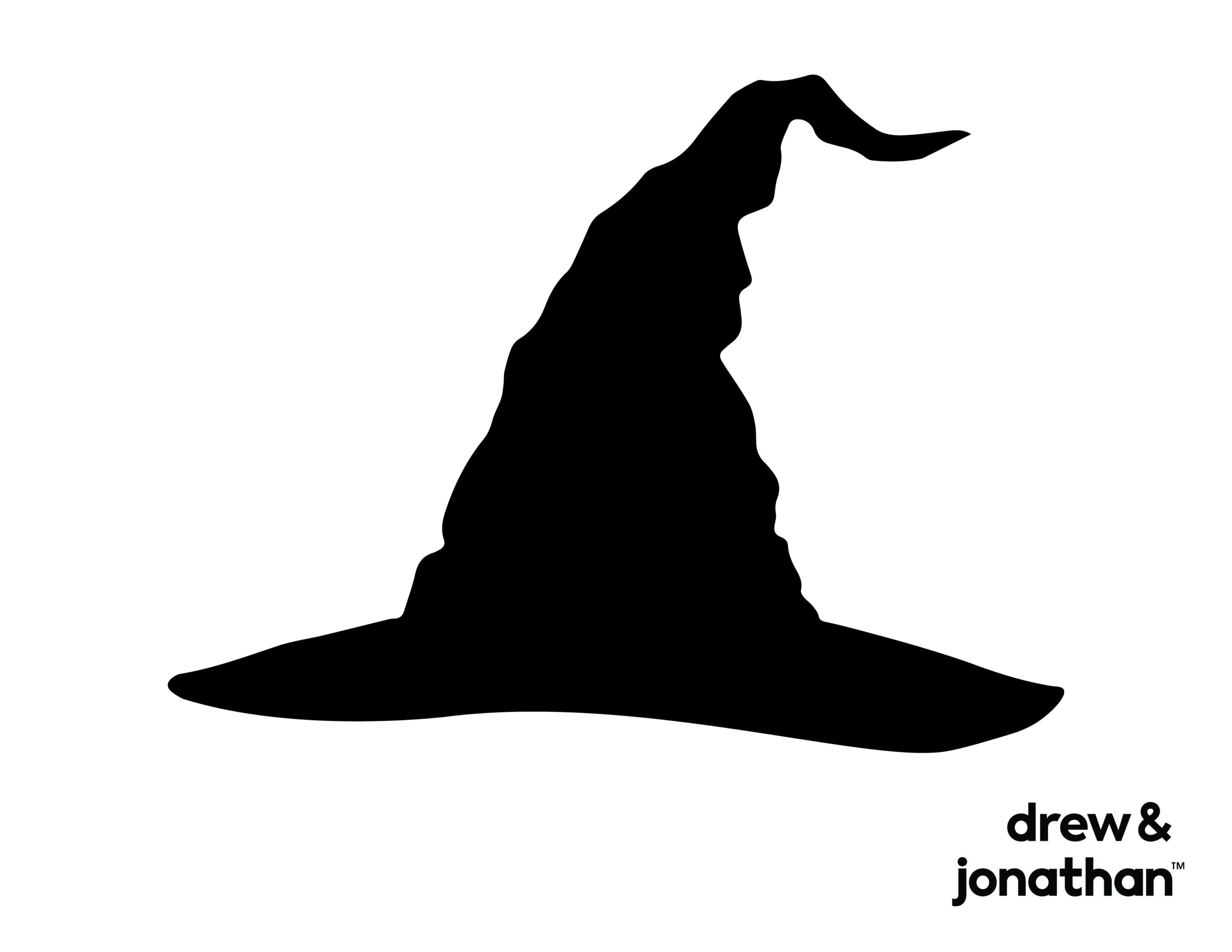 witch hat pumpkin stencil
