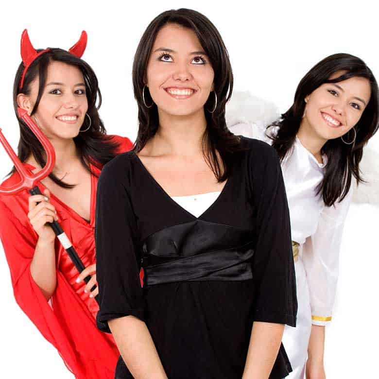 devil and angel on shoulder halloween costume