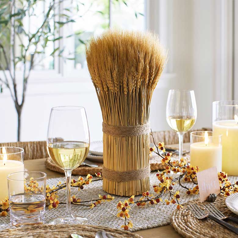 wheat bundle thanksgiving decorations