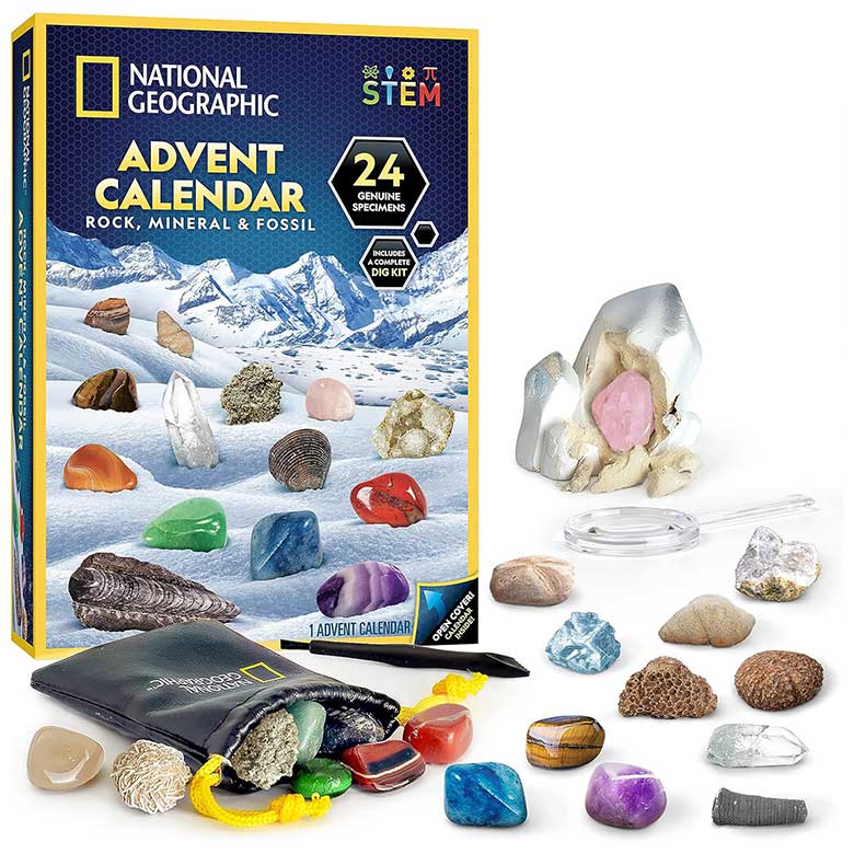 national geographic rocks advent calendar