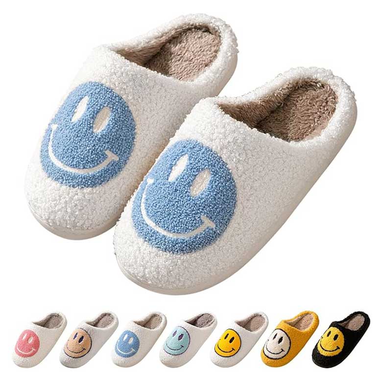 smiley face slippers