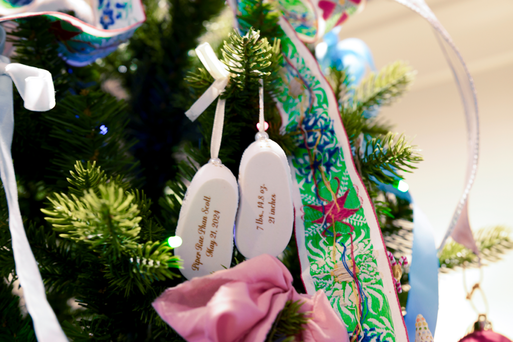 drew scott's daughter piper's baby christmas ornament