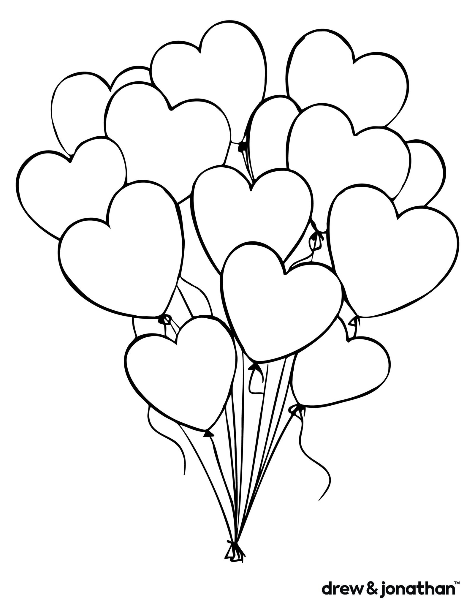 free printable valentine's day coloring page