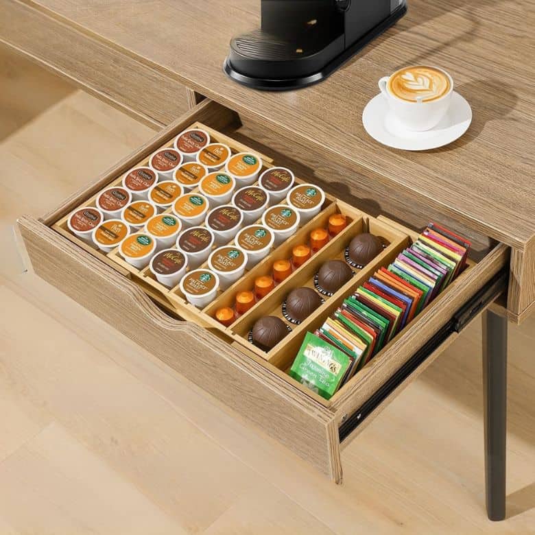 coffee pod drawer organizer
