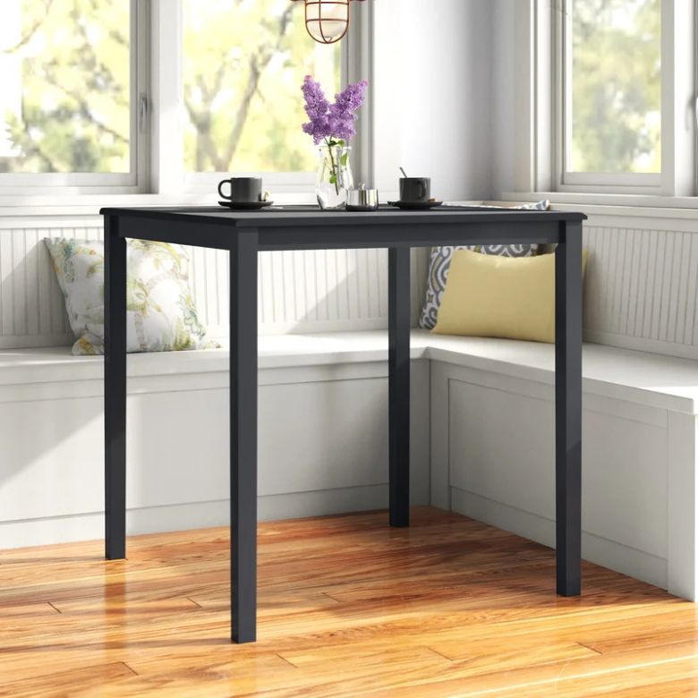 counter height black dining table