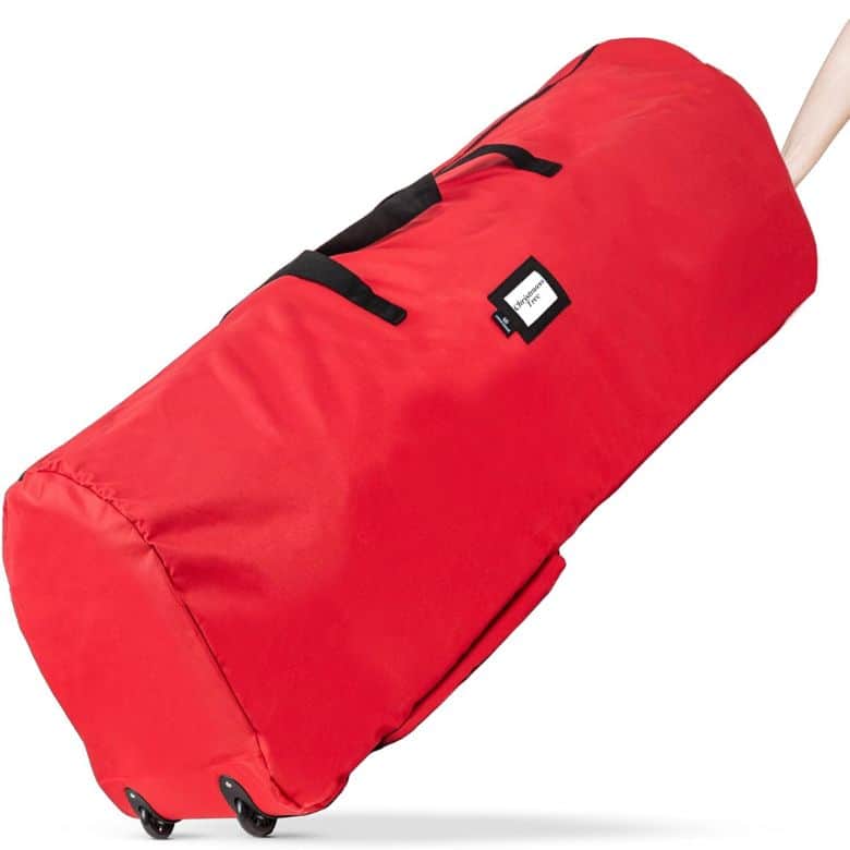 rolling storage bin for christmas tree