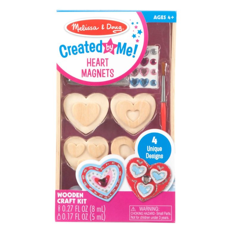 diy wooden heart magnet kit