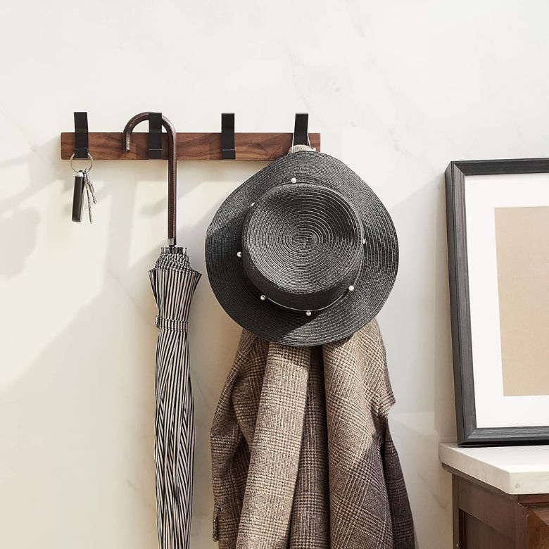 wall-mounted coat rack