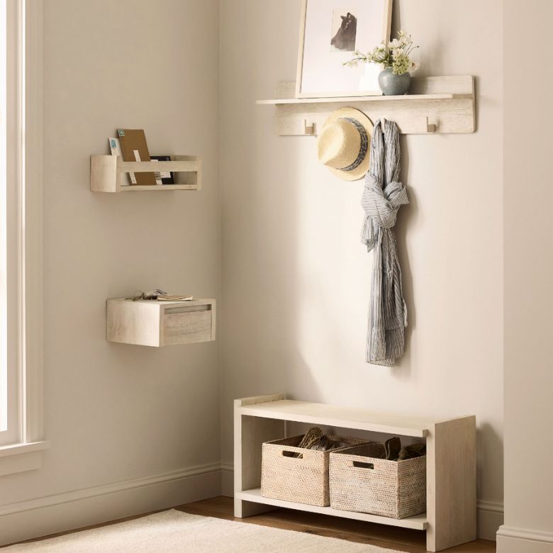 entryway wall and bench storage