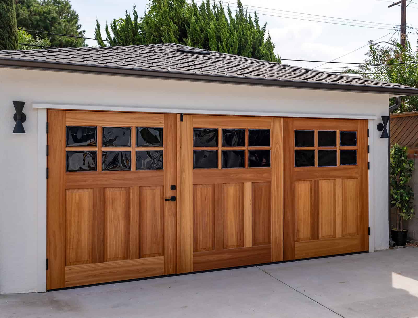 andy garcia celebrity iou garage door after, carriage doors with beautiful modern look