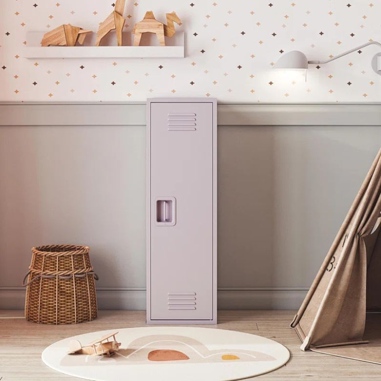 purple kids storage locker