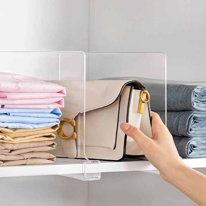 clear acrylic shelf dividers