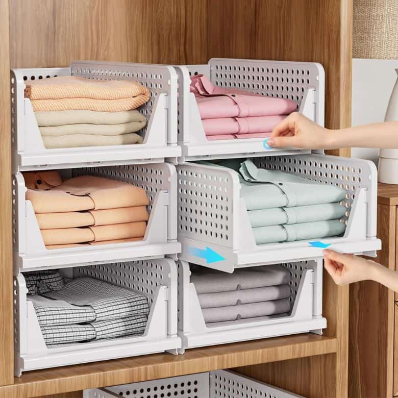 stackable closet organizers