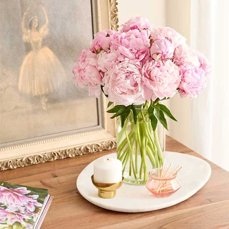 peonies for spring decorating