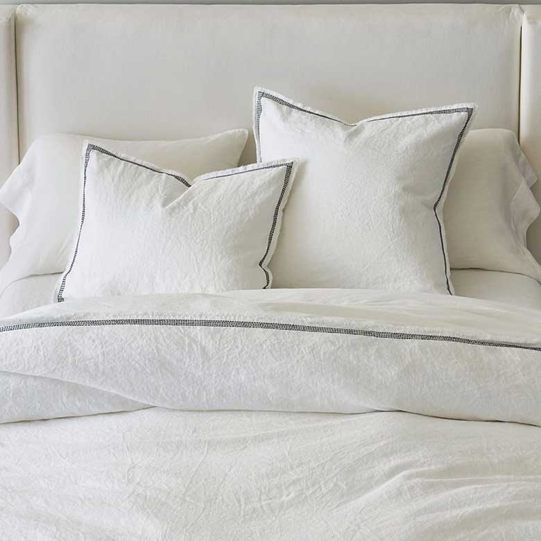 pottery barn linen duvet cover