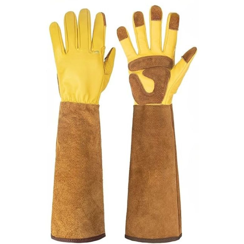 leather gardening gloves