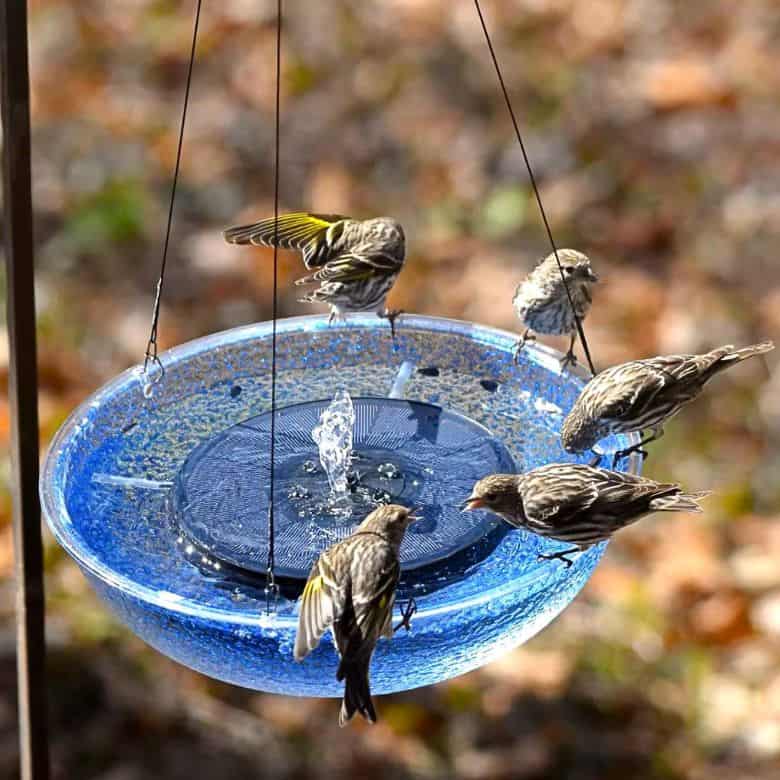 hanging solar water fountain