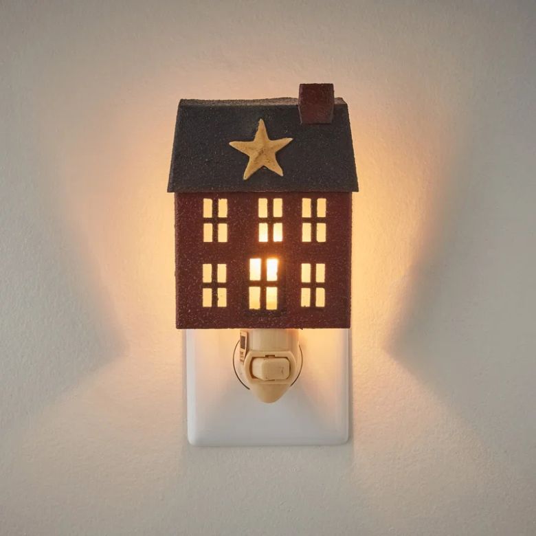 house-shaped plug in night light