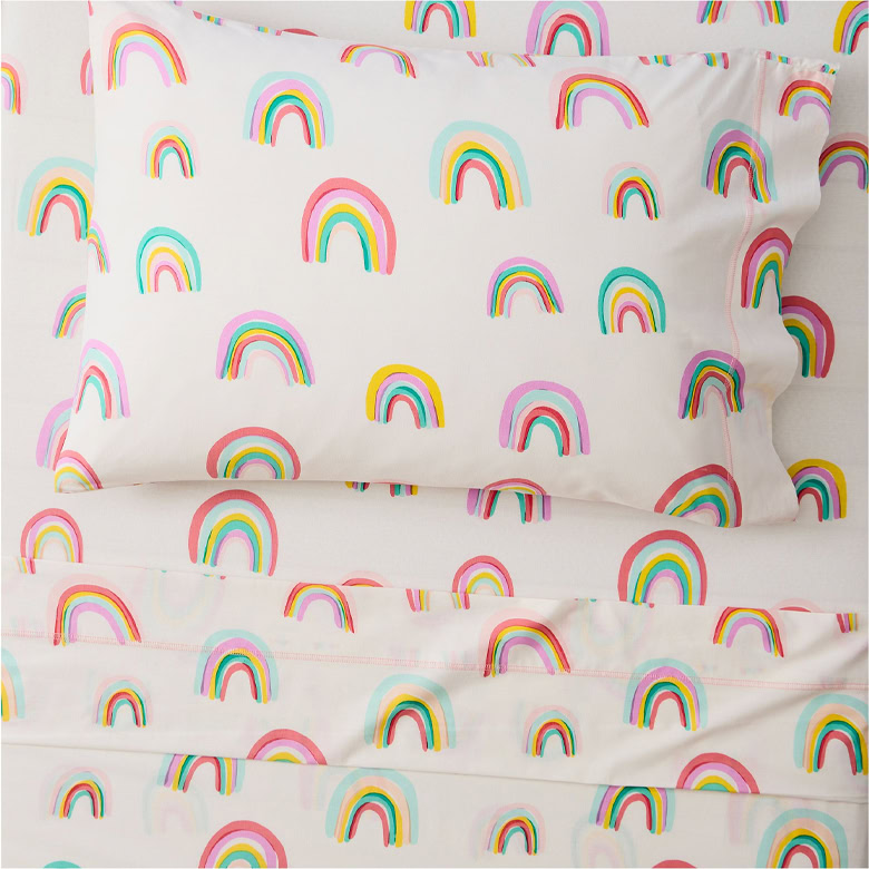 Kids Rainbows Sheet Set