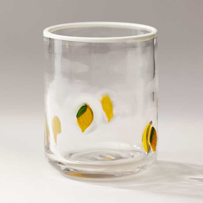 lemon icon juice glass