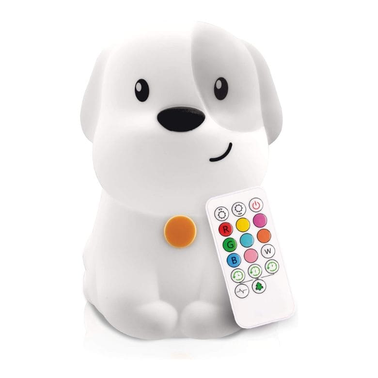 lumipets puppy-shaped silicone nightlight