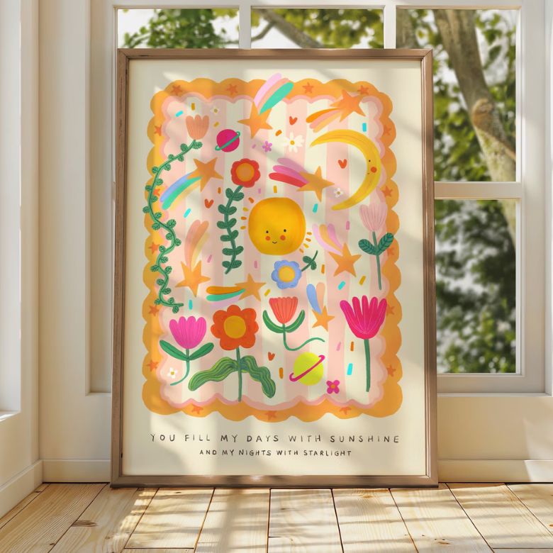you are my sunshine wall art print