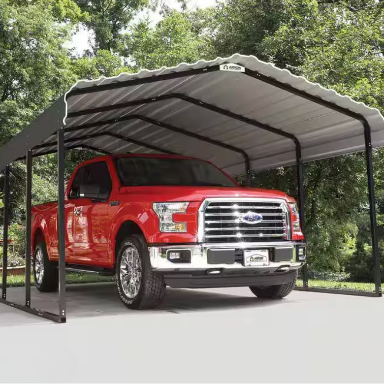 Charcoal Galvanized Steel Carport