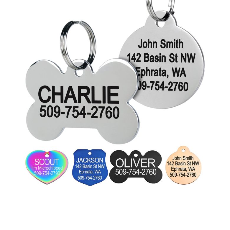 Stainless Steel Pet ID Tags