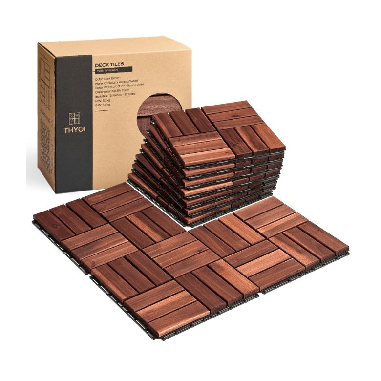 Acacia Wood Deck Tiles