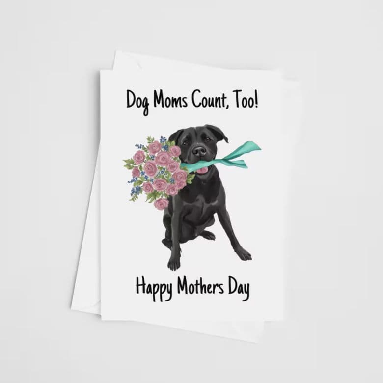 dog mom mother's day card