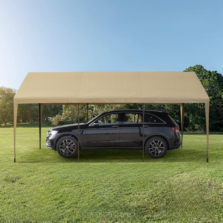 Heavy Duty Carport with Roll-up Ventilated Windows