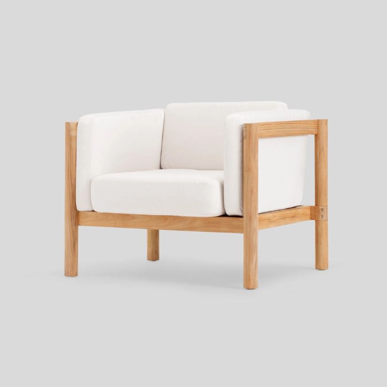 Teak Chair with Sunbrella Cushions