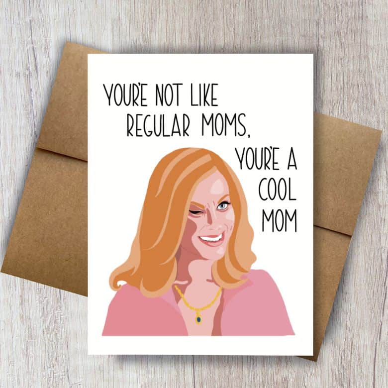 cool mom mean girls-themed mother's day card