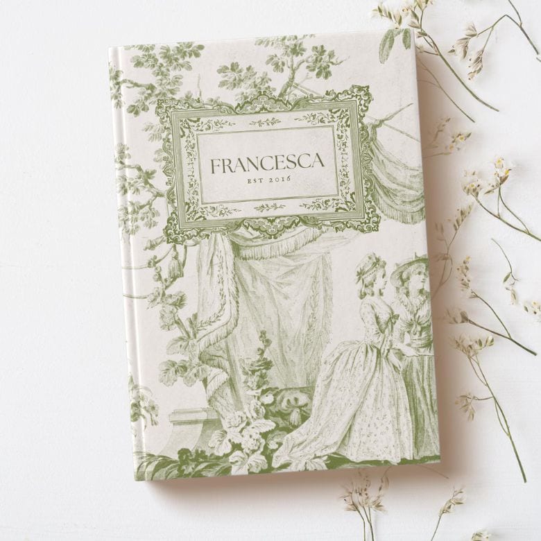 personalized coquette notebook