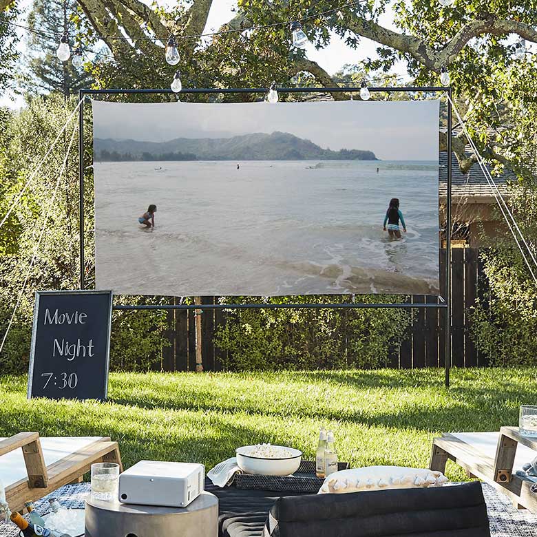 outdoor movie screen