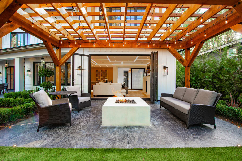 patio with pergola