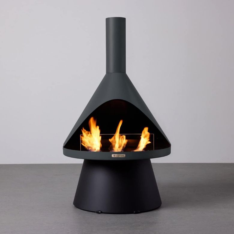 Black TerraFlame Lloyd Modern Gel Fuel Fireplace
