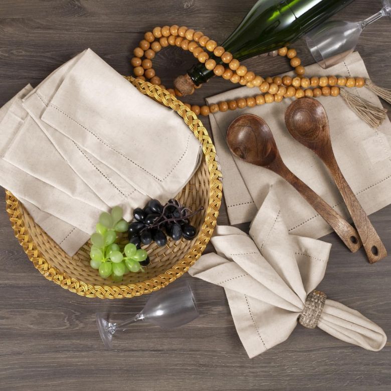 Linen Flax Cotton Cloth Dinner Napkins