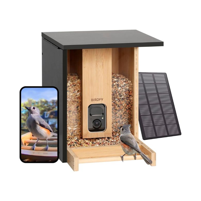 Smart Bird Feeder with Camera Solar Powered