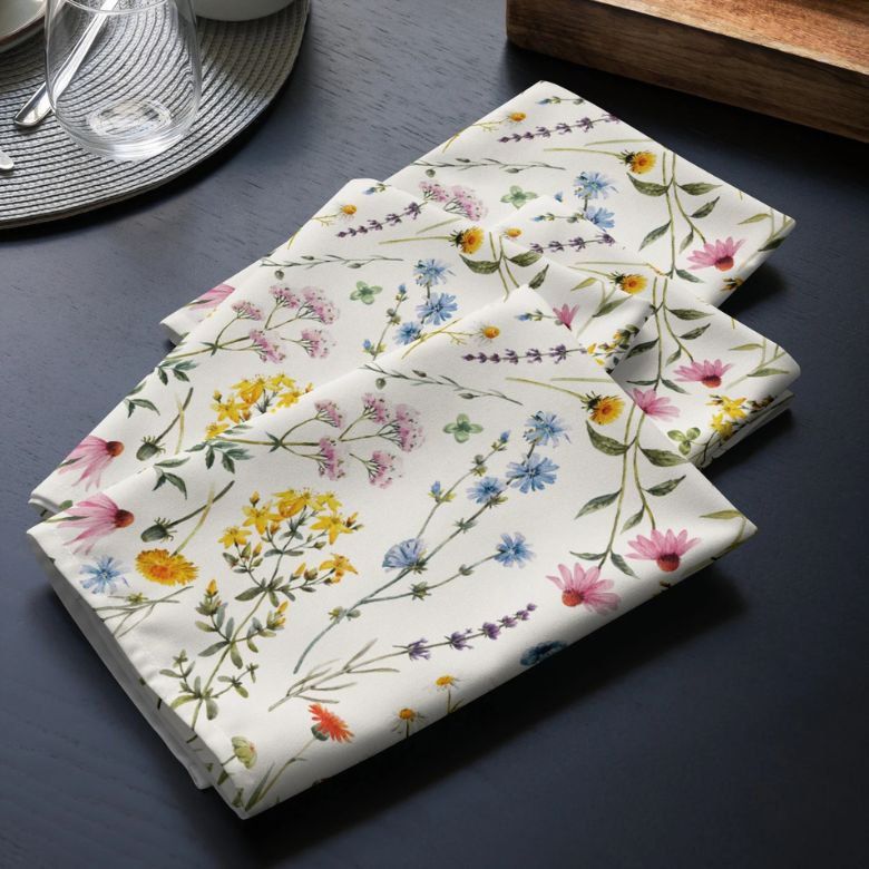 Watercolor Wildflowers Napkins
